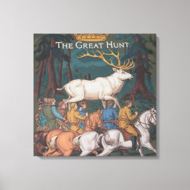 Hunt börjar Perfekt Ledge Hunting Mome Canvastryck