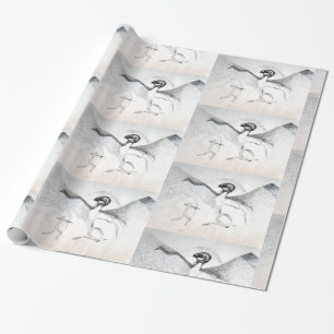 Hunt Graphuc Black White Teckning Presentpapper