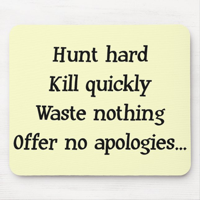 Hunt Hard Mousepad Musmatta (Framsidan)