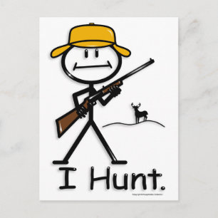 Hunt:hjort:gevär Vykort