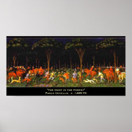 Hunt i skogen poster