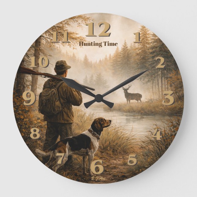 Hunt in the mist stor klocka (Framsida)