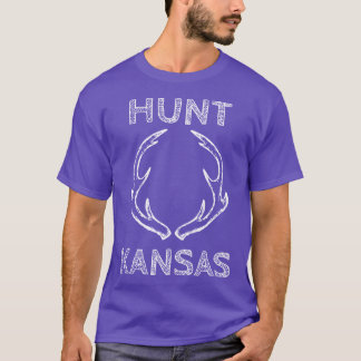 Hunt Kansas Deer Hunting design for Hunting Lovers T Shirt