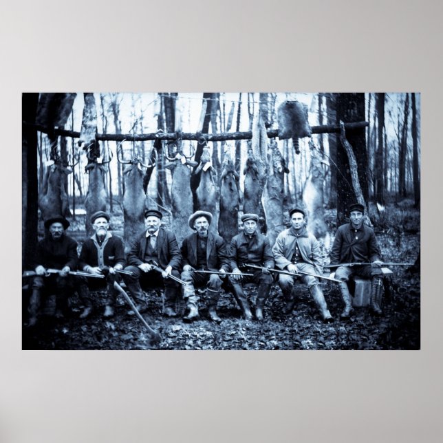 Hunt Klubb 1911 Vintage Hjort Hunters Poster (Framsidan)