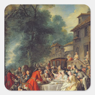 Hunt Lunch, 1737 Fyrkantigt Klistermärke
