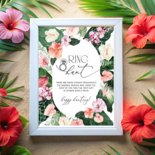Hunt-Möhippan Ram i den tropiska Blommigten Ring Poster