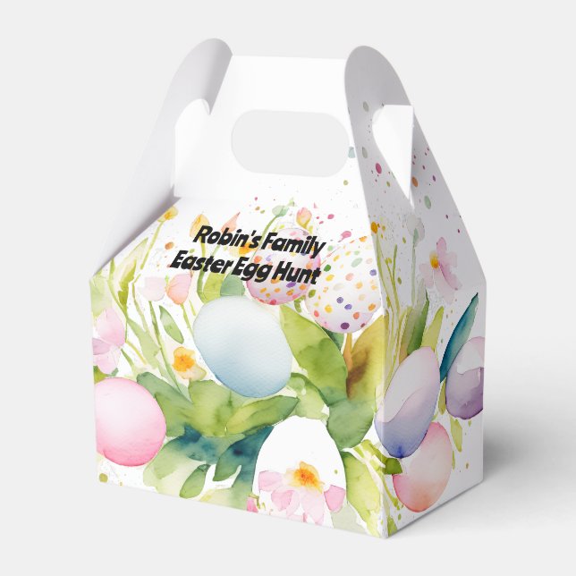 Hunt-ruta för Påskägget personlig Presentaskar (Framsidan Sidan)