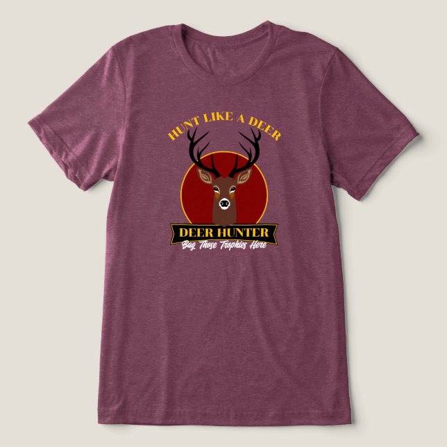 Hunt som en Hjort T Shirt (Design Framsida)