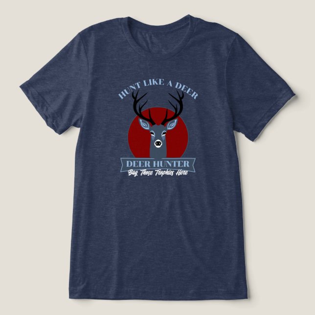 Hunt som en Hjort T Shirt (Design Framsida)
