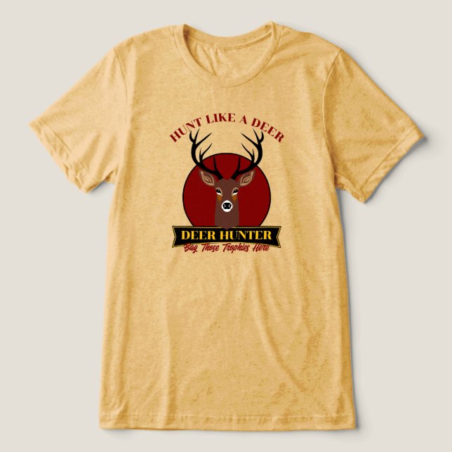 Hunt som en Hjort T Shirt (Design Framsida)