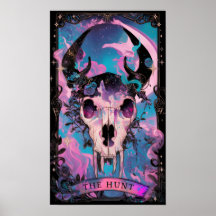 Hunt Tarot Card Witchy Poster
