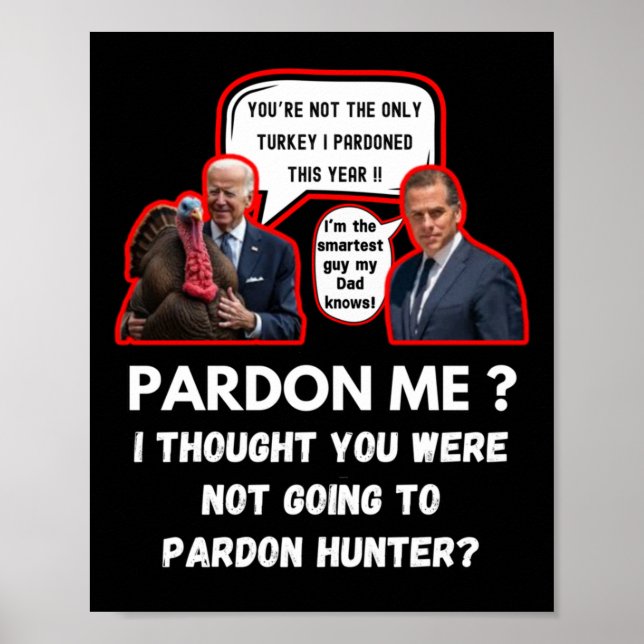 Hunter Biden Sticker Poster (Framsidan)