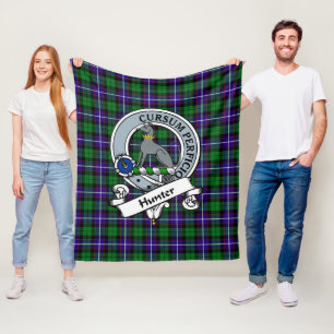 Hunter Clan Märke Tartan Rutig Fleecefilt