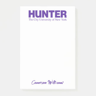 Hunter College CUNY Akademisk Logo Post-it Block