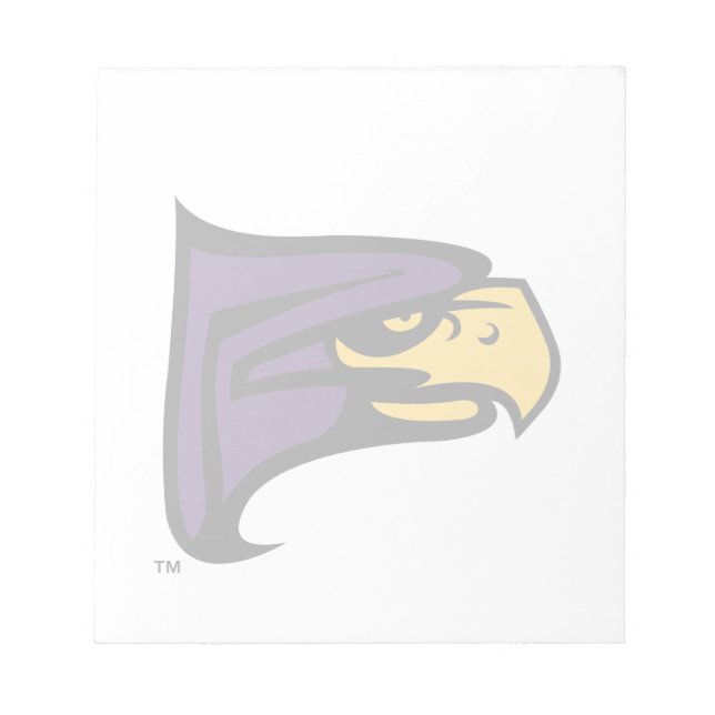 Hunter College Hawk Profil Maskot Anteckningsblock (Framsida)