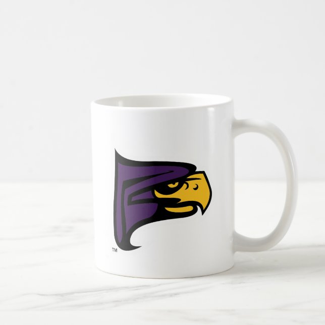 Hunter College Hawk Profil Maskot Kaffemugg (Höger)