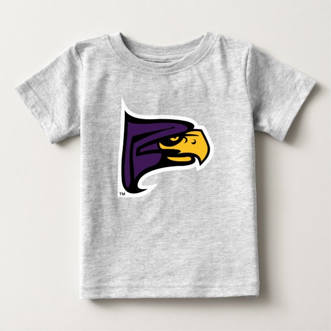 Hunter College Hawk Profil Maskot T Shirt (Framsida)