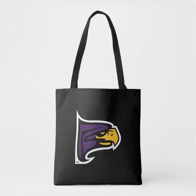 Hunter College Hawk Profil Maskot Tygkasse (Framsida)