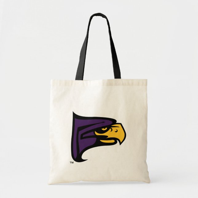 Hunter College Hawk Profil Maskot Tygkasse (Framsidan)
