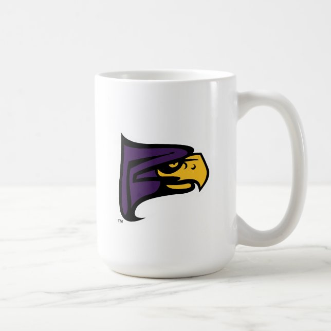 Hunter College Hawk-profilmaskot Kaffemugg (Höger)