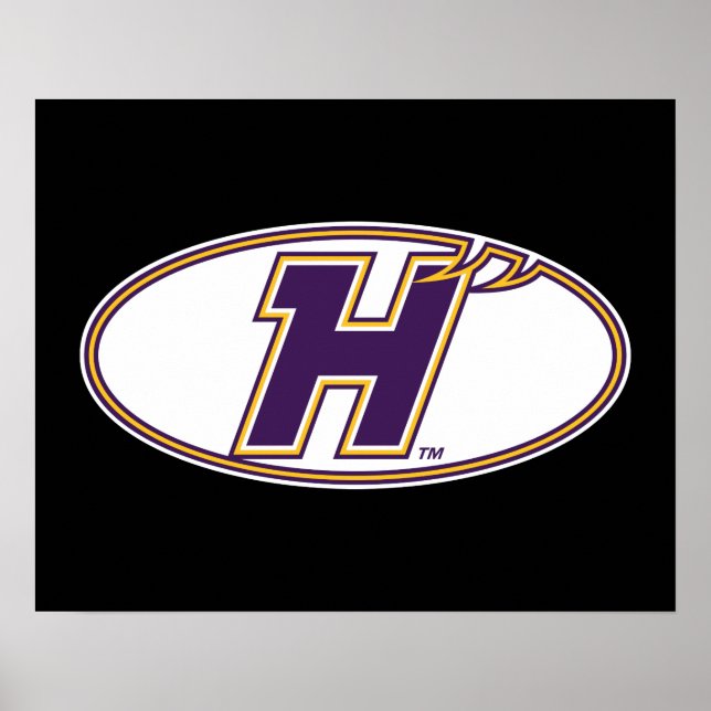 Hunter College Hawks Atletisk Logo Poster (Framsidan)