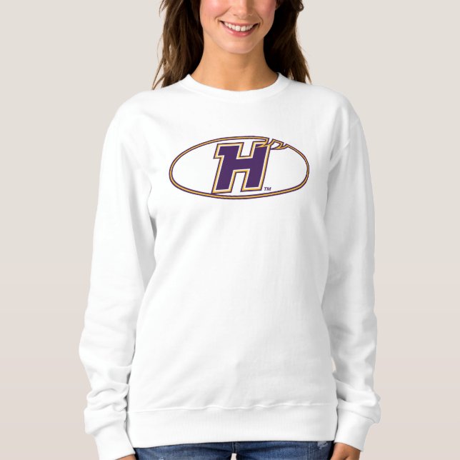 Hunter College Hawks Atletisk Logo T Shirt (Framsida)