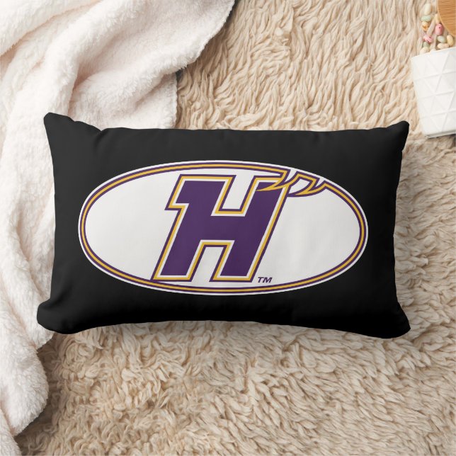 Hunter College Hawks Atletiska Logo Lumbarkudde (Filt)