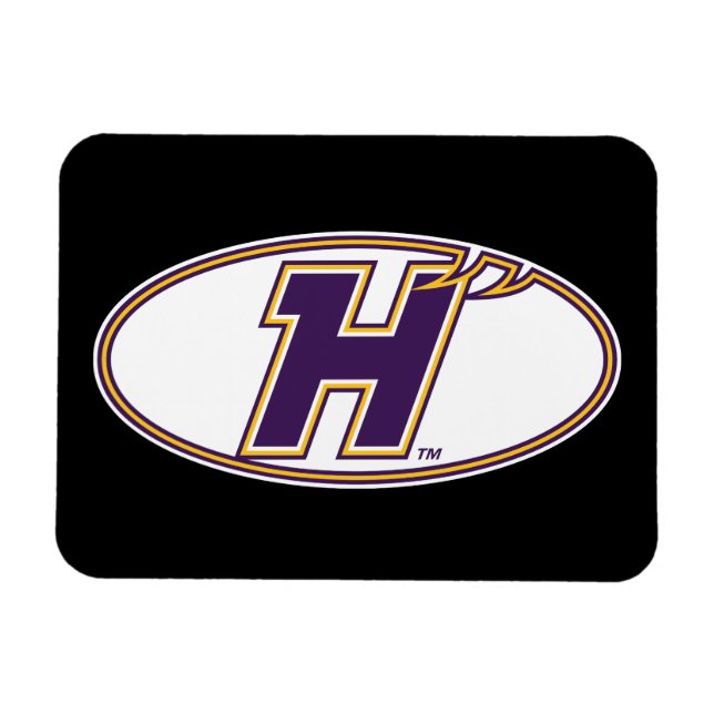 Hunter College Hawks Atletiska Logo Magnet (Horisontell)