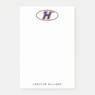 Hunter College Hawks Atletiska Logo Post-it Block