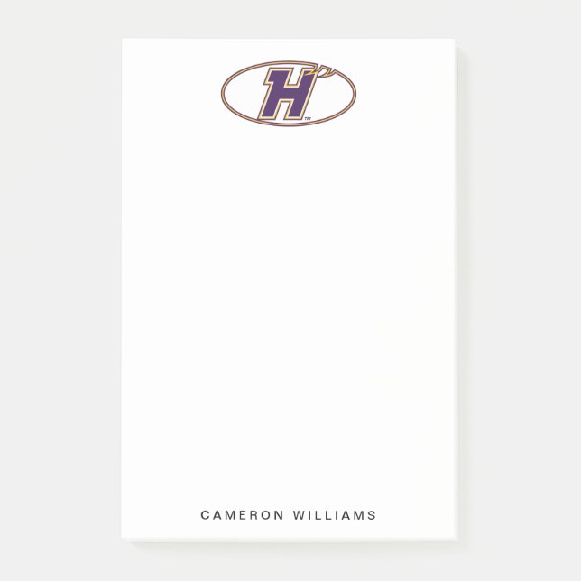 Hunter College Hawks Atletiska Logo Post-it Block (Framsida)