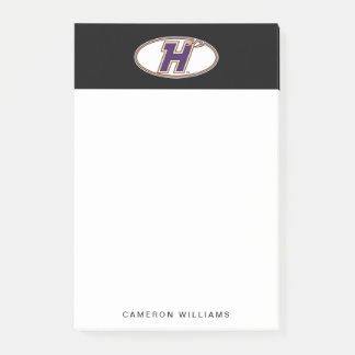 Hunter College Hawks Atletiska Logo Post-it Block