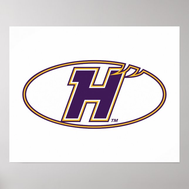 Hunter College Hawks Atletiska Logo Poster (Framsidan)