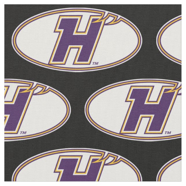 Hunter College Hawks Atletiska Logo Tyg (Närbild)