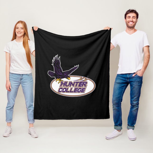 Hunter College Hawks Maskot Fleecefilt (På plats)