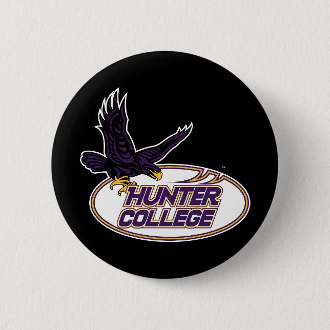Hunter College Hawks Maskot Knapp (Framsida)