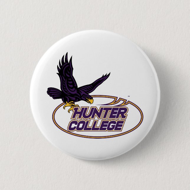 Hunter College Hawks Maskot Knapp (Framsida)