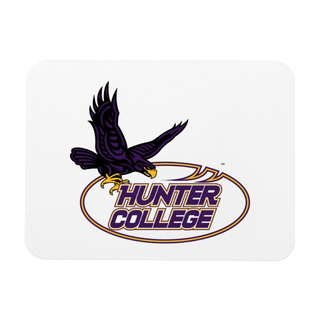 Hunter College Hawks Maskot Magnet (Horisontell)