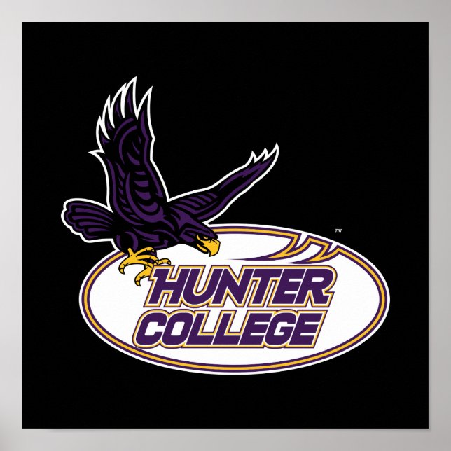 Hunter College Hawks Maskot Poster (Framsidan)