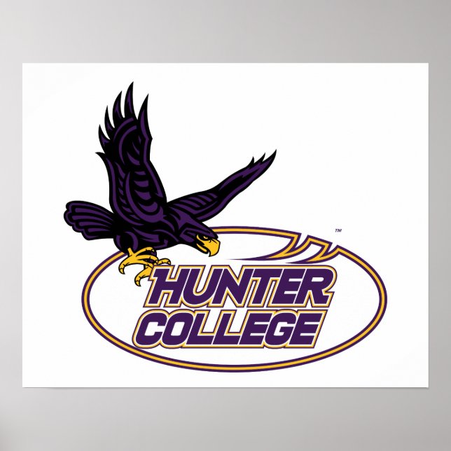 Hunter College Hawks Maskot Poster (Framsidan)