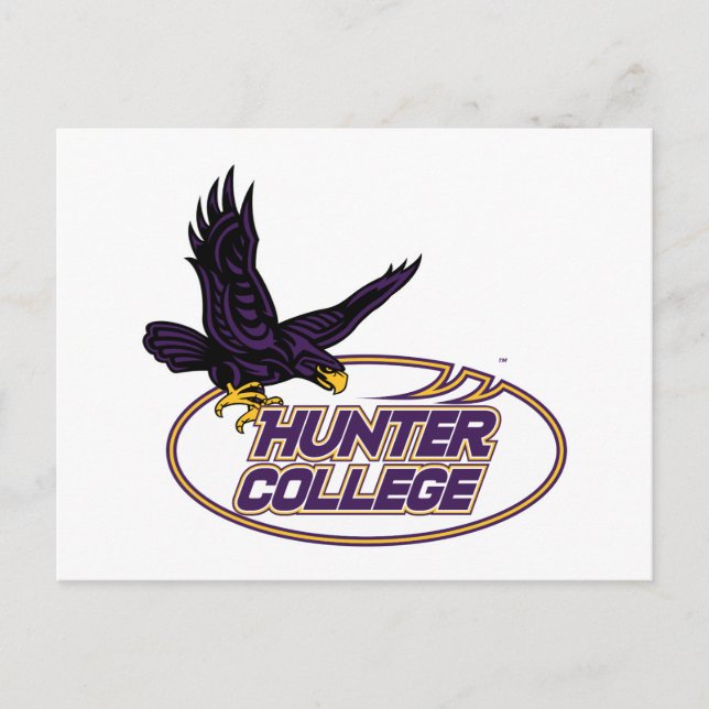 Hunter College Hawks Maskot Vykort (Framsida)