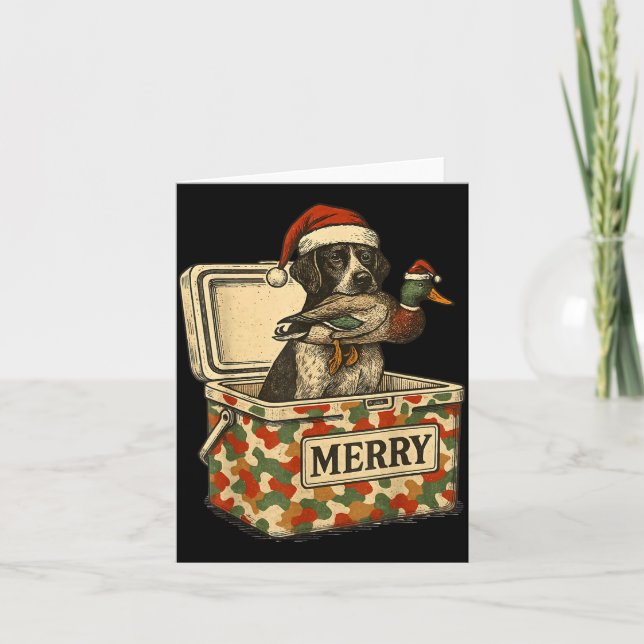 Hunter Dad Christmas Mallard Xmas Duck Lover Women Kort (Framsida)
