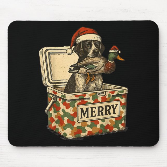 Hunter Dad Christmas Mallard Xmas Duck Lover Women Musmatta (Framsidan)