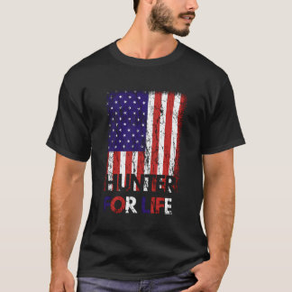 Hunter for Life Hunter USA flagga Nation Fisherman T Shirt