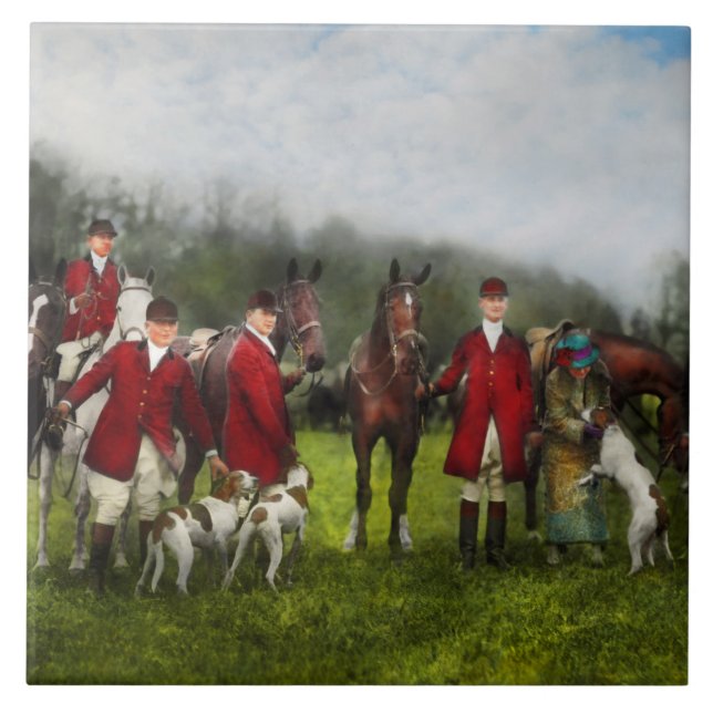 Hunter - Frävjakten - Tally-ho 1924 Kakelplatta (Framsidan)