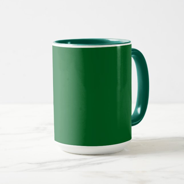 Hunter green, deep rich shade, mugg (Framsida höger)