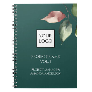 Hunter Green Logotyp Projektledare Anteckningsbok