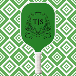 Hunter Green Monogram Classic Crest