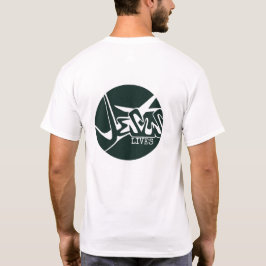 Hunter Grönt Circle Jesus Saves Graffiti T Shirt