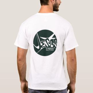 Hunter Grönt Circle Jesus Saves Graffiti T Shirt
