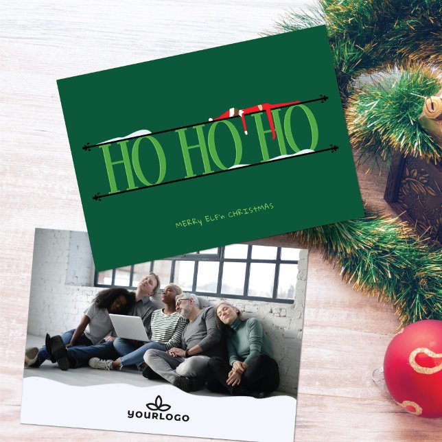 Hunter Grönt Elf Shenanigans Corporate jul Julkort (Skapare uppladdad)